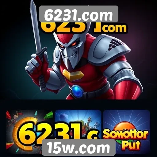 Variedade de jogos disponíveis no 6231.com